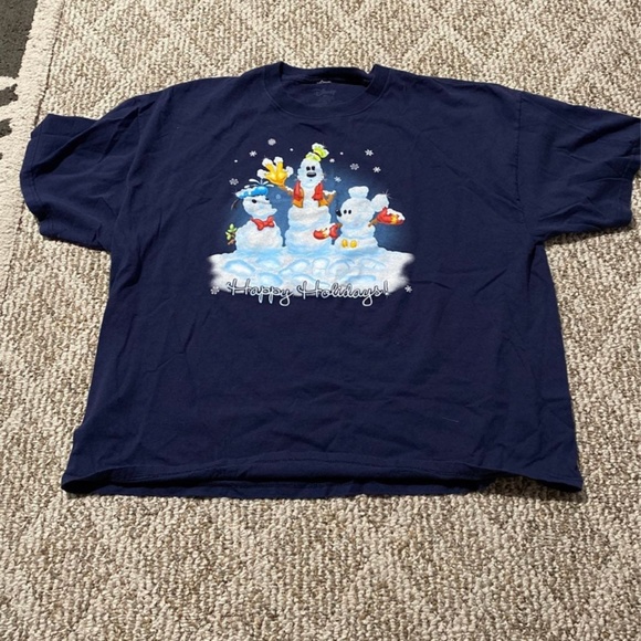 Mens Disney Christmas tshirt - Picture 1 of 2